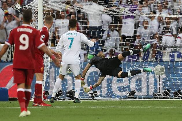 Real Madrid v Liverpool UEFA Champions League Final Gareth Bale of Real Madrid scores his sides 2nd goal during the UEFA Champions League Final at the Olympic Stadium, Kiev Content Not Available For UK Newspapers Copyright: xPaulxChestertonx FIL-11844-0107