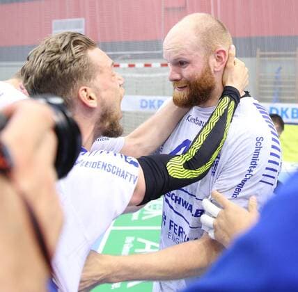 27 05 2018 xfgx Handball HBL TV Hüttenberg VfL Gummersbach emspor v l No 17 Marvin Summer VFL Gummersbach No. 45 Alexander Becker VFL Gummersbach