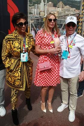 Photo4 LaPresse 27 05 2018 Monte Carlo, Monaco Grand Prix Formula One Monaco 2018 In the pic: Kris Jenner (USA), Dee Hilfiger (USA) and Tommy Hilfiger (USA)  Copyright: xPhoto4 LaPressex