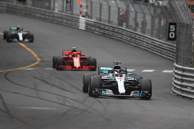 27th May 2018, Circuit de Monaco, Monaco, Monte Carlo; Monaco Formula 1 Grand Prix, race day; Mercedes AMG Petronas Motorsport, Lewis Hamilton  ActionPlus12029699 Octane