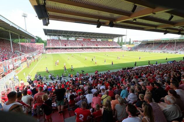 Cottbus Stadium of Friendship Football Regionalliga Relegation FC Energie Cottbus SC Weiche Flensburg 08