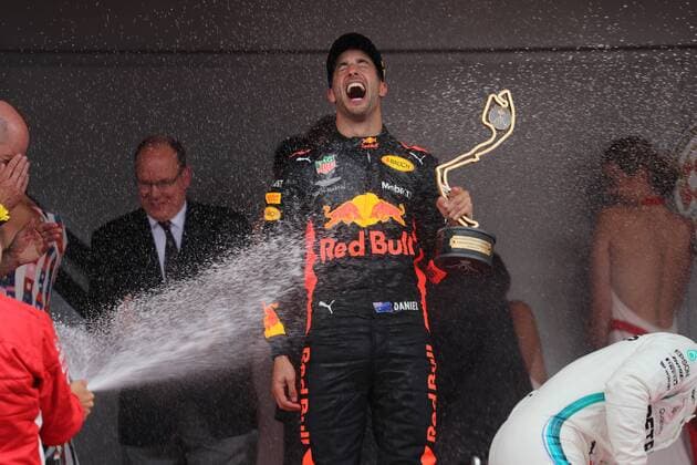 Photo4 LaPresse 27 05 2018 Monte Carlo, Monaco Grand Prix Formula One Monaco 2018 In the pic: Daniel Ricciardo (AUS) Red Bull Racing RB14  Copyright: xPhoto4 LaPressex