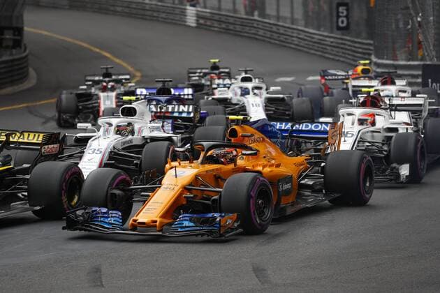 Motorsports: FIA Formula One World Championship WM Weltmeisterschaft 2018, Grand Prix of Monaco, Start, 2 Stoffel Vandoorne (BEL, McLaren F1 Team), Monte Carlo Monaco