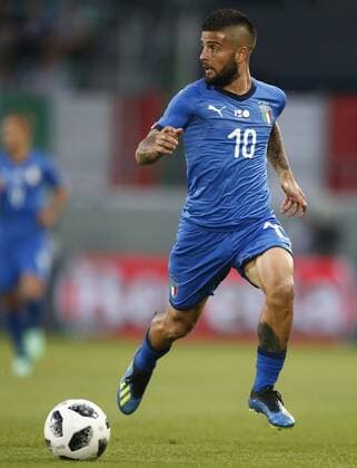Photo Spada - LaPresse May 28 , 2018 St. Gallus ( Switzerland ) Friendly match Italy vs Saudi Arabia " Kybunpark " Stadium In the pic: Insigne  Copyright: xSpada LaPressex