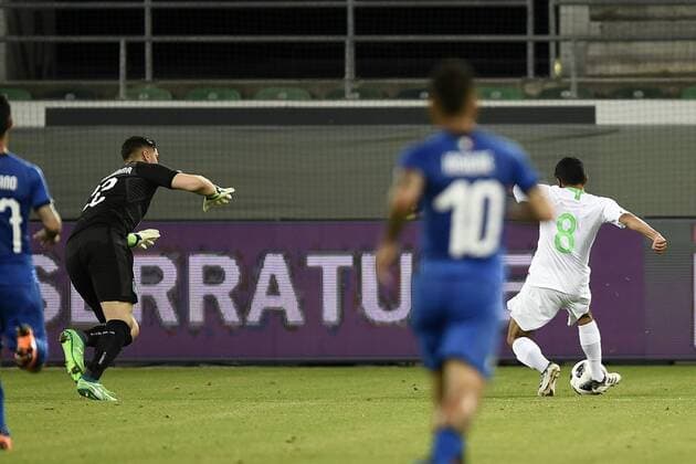 San Gallo (Svizzera) 28 05 2018 - amichevole Arabia Saudita-Italia foto Daniele Buffa Image nella foto: gol Yahya Al-Shehri 