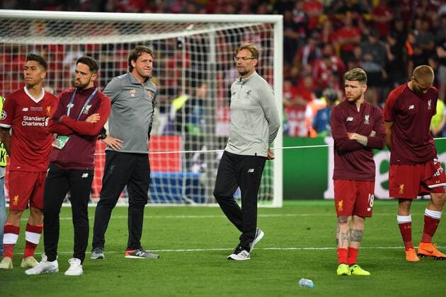 Juergen KLOPP Manager Liverpool disappointment Frustration disappointed frustrated dejected after game ends Football Champions League Final 2018 Real Madrid Liverpool 3 1 Season2017 18 at 26 05 2018 Stadium NSK Olimpiyskyi