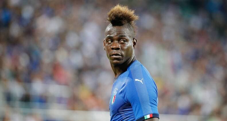 28 05 2018 Kybunpark St Gallen SWITZERLAND Season 2017 2018 Mens Soccer International Match Saudi Arabia Italy Mario Balotelli Italy