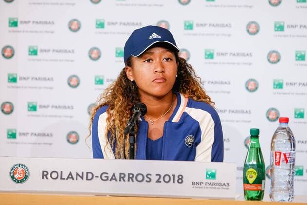 Naomi Osaka (JPN), MAY 28, 2018 - Tennis : Naomi Osaka of Japan during the press conference PK Pressekonferenz after the Women s singles first round match of the French Open tennis tournament against Sofia Kenin of the United States at the Roland Garros in Paris, France.  (79048536)