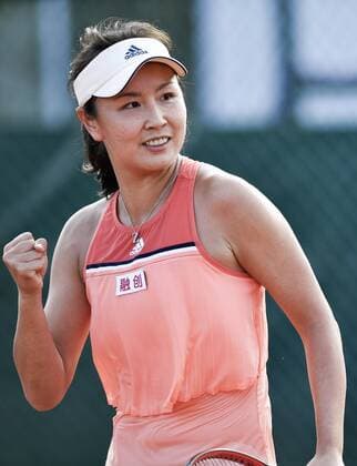 (180530) -- PARIS, May 30, 2018 -- Peng Shuai of China reacts during the women s singles first round match against Aleksandra Krunic of Serbia at the French Open Tennis Tournament 2018 in Paris, France on May 29, 2018. Peng Shuai won 2-0. ) (SP)FRANCE-PARIS-TENNIS-FRENCH OPEN-DAY 3 ChenxYichen 