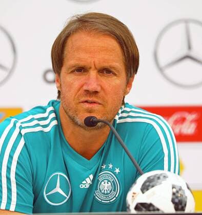 Assistant trainer Thomas Schneider Germany Germany 29 05 2018 Press conference of the German national team on the World Cup Preparation in the sports zone Rungg in Eppan South Tyrol