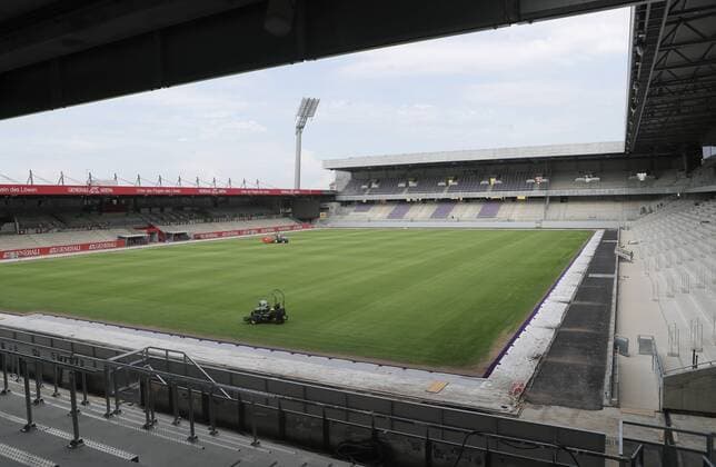 SOCCER - BL, A.Wien, Generali Arena photo shoot VIENNA,AUSTRIA,30.MAY.18 - SOCCER - tipico Bundesliga, FK Austria Wien, Generali Arena photo shooting. Image shows the new tribune. GEPAxpictures xChristianxOrt