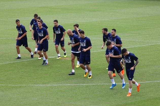 Photo Maro Bucco - LaPresseMay 30th, 2018 Coverciano - Florence, ItalySportNational A retreatIn the pic: training session for Italian Soccer Team  Copyright: xMarcoxBuccox-xLaPressex