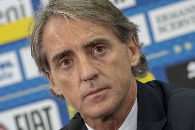 Roberto Mancini (selectioneur de l equipe d Italie) FOOTBALL : Conference de presse - Italie - Match amical - Nice - 31 05 2018 NorbertScanella Panoramic 