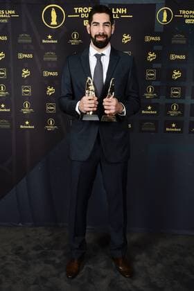 Nikola Karabatic - MVP et trophee du meilleur demi centre de la lidl Starligue HANDBALL : Ceremonie des trophees des champions LNH 2018 - Paris - 01 06 2018 JBAutissier Panoramic 