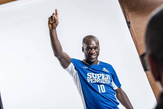 **EXCLUSIVE**Portrait of Dutch retired football player Clarence Seedorf for the 2018 Super Penguin Soccer Celebrity Game in Shanghai, China, 31 May 2018. Official portraits of football stars for the 2018 Super Penguin Soccer Celebrity Game  20180602_05160