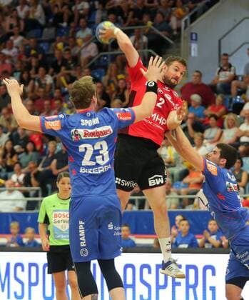 BAU 02 06 2018 Bietigheim Handball SG BBM Bietigheim vs. HBW Balingen Weilstetten Robin Haller BBM Center