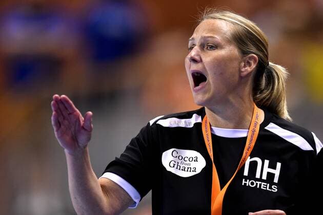 02-06-2018 HANDBAL: EUROPEES KAMPIOENSCHAP KWALIFICATIE: NEDERLAND- KOSOVO: ALMERE Bondscoach Nederland dames Helle Thomsen Foto: Sander Chamid xVIxVIxImagesx xSoenarxChamidxsportfotografiexIVx 11116678