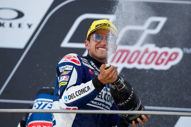 June 3, 2018 - Mugello, FI, Italy - Jorge Martn of Del Conca Gresini celebrate the victory of the Moto 3 Oakley Grand Prix of Italy, at International Circuit of Mugello, on May 31, 2018 in Mugello, Italy MotoGp Of Italy - Moto 3 Podium  - ZUMAn230 20180603_zaa_n230_517 Copyright: xDaniloxDixGiovannix