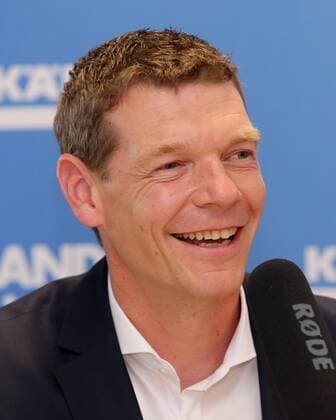 BAU 03 06 2018 Stuttgart Handball TVB Stuttgart PK coach Jürgen Schweikardt remains coach and receives a 3-year contract Christian May spokesman of the shareholders