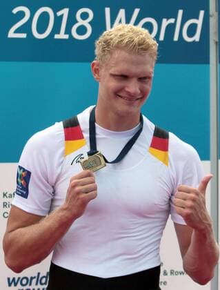 Themen der Woche - SPORT KW22 Bilder des Tages - SPORT 03.06.2018 Belgrade(Serbia) world rowing cup men s single sculls final Oliver Zeidler Germany bronze medal : 