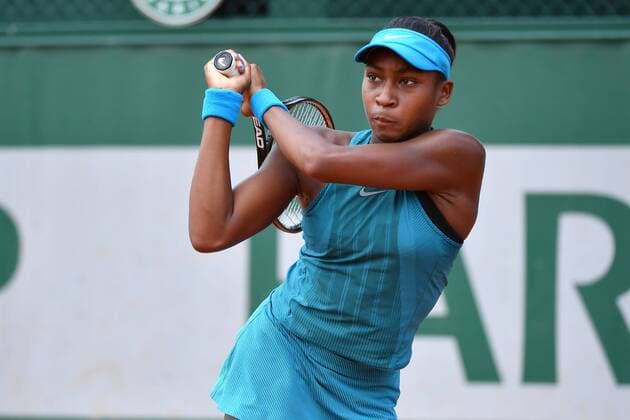 Cori Gauff (USA) TENNIS : Roland Garros 2018 - Internationaux de France - 03 06 2018 AntoineCouvercelle Panoramic 