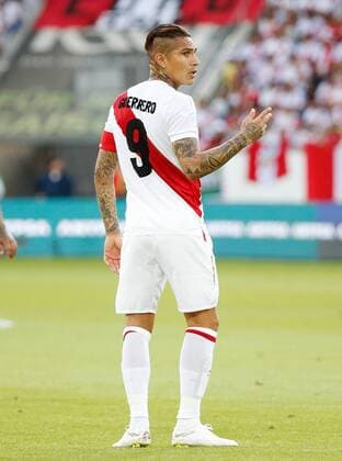 03 06 2018 Kybunpark St Gallen SWITZERLAND Season 2017 2018 Soccer International Match Saudi Arabia vs Peru Paolo Guerrero Peru
