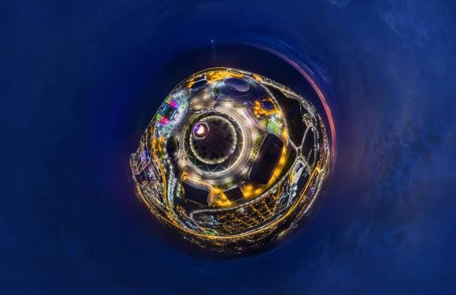 WM 2018 Sportstätte, Olympiastadion Sotschi, Sotschi Aerial image of Fisht Stadium, Sochi, Russia. AirPanoxLLC 