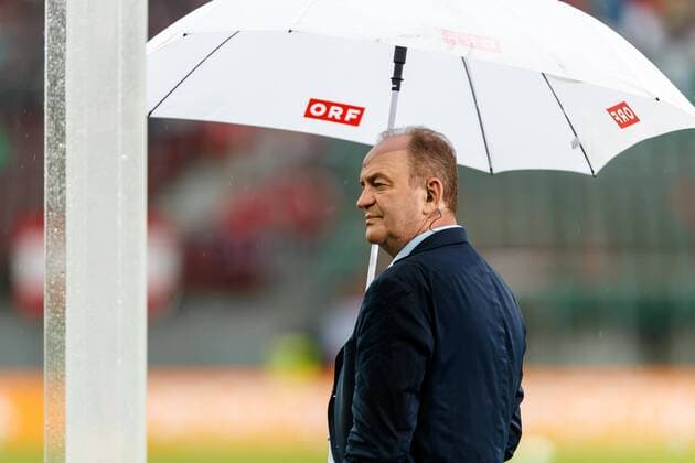 Klagenfurt Austria 02 06 2018 Laender match Austria Germany Herbert Prohaska looks DeFodi507