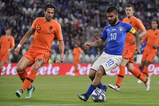 Photo LaPresse - Marco Alpozzi June 4, 2018 Turin ( Italy ) Italy vs Netherlands - friendly match - Allianz Arena Stadium of Turin. in the pic: Lorenzo Insigne (Italy)  Copyright: xLaPresse MarcoxAlpozzix