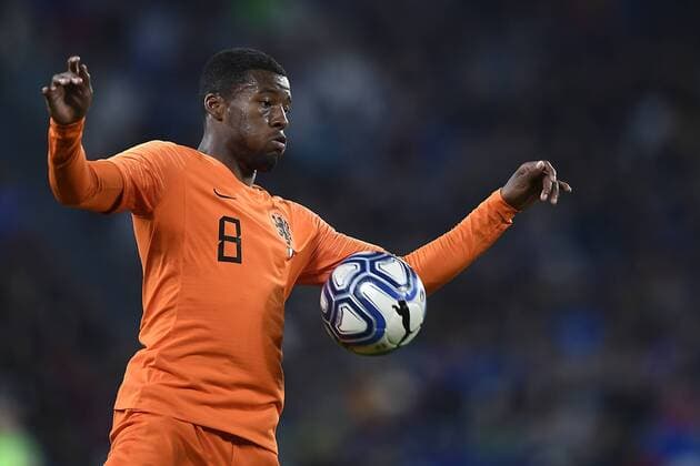 Photo LaPresse - Fabio Ferrari June 4, 2018 Turin ( Italy ) Italy vs Netherlands - friendly match - Allianz Arena Stadium of Turin. in the pic: Georginio Wijnaldum (Netherlands);  Copyright: xLaPresse FabioxFerrarix