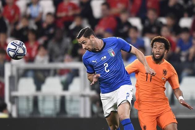 Photo LaPresse - Fabio Ferrari June 4, 2018 Turin ( Italy ) Italy vs Netherlands - friendly match - Allianz Arena Stadium of Turin. in the pic:Mattia De Sciglio (Italy)  Copyright: xLaPresse FabioxFerrarix