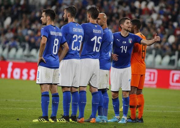 June 4, 2018 - Turin, Italy - Italia team during the International Friendly Länderspiel match between Italy v Holland at the Allianz Stadium on June 4, 2018 in Turin, Italy. Italy v Netherlands - International Friendly  - ZUMAn230 20180604_zaa_n230_765 Copyright: xLorisxRosellix