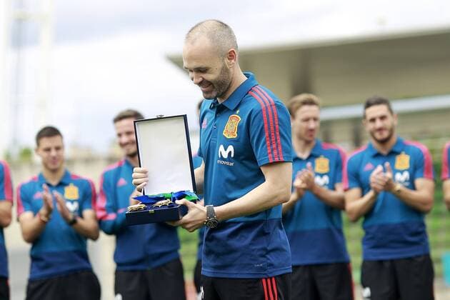 Andres Iniesta the Medal of Merit for Sports. June 5,2018.  (2018060566)