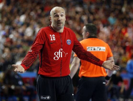 Handball Velux EHF Final 4 Final on 26 05 2018 in the Lanxess Arena in Cologne Germany Goalkeeper Thierry OMEYER PSG