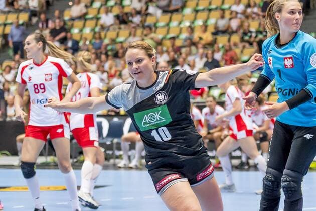 GER Handball Laenderpiel Women Germany vs Poland 06 06 2018 Olympiahalle Muenchen GER Handball Laenderpiel Women Germany vs Poland in picture Cheers to Anna Loerper Germany 10 nordphotox xStraubmeier nph00004