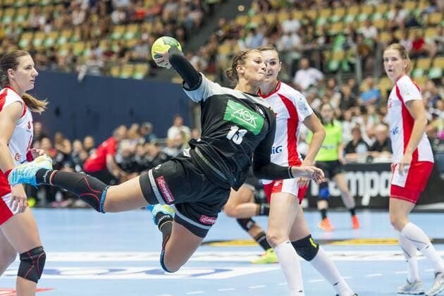 GER Handball Laenderpiel Women Germany vs Poland 06 06 2018 Olympiahalle Muenchen GER Handball Laenderpiel Women Germany vs Poland in the picture Julia Behnke Germany 13 nordphotox xStraubmeier nph00004