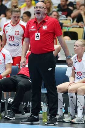 National coach Leszek Krowicki POL during the Laender match of handball women between Germany and Poland on 06 06 18 in the Olympiahalle Muenchen Test match Handball women Germany Poland Muenchen Copyright: xEIBNER MarcelxEngelbrechtx EP_MET