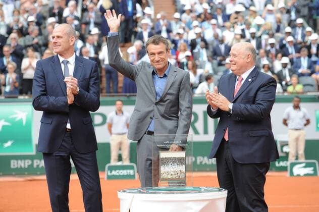 Roland Garros - Mats Wilander Suede Guy Foret Henri Leconte Bernard Guidicelli France TENNIS : Roland Garros - 06 06 2018 chryslenecaillaud panoramic 