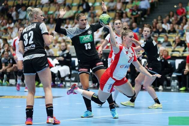 Joanna Drabik POL during the Laender match of the Handball Women between Germany and Poland on 06 06 18 in the Olympiahalle Muenchen Test match Handball Women Germany Poland Muenchen Copyright: xEIBNER MarcelxEngelbrechtx EP_MET