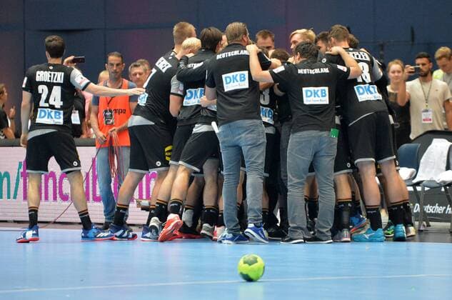 06 06 2018 xemx Handball Test match Germany Norway emspor German team before the start of the match Muenchen