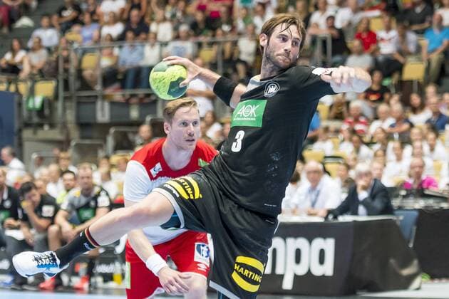 GER Handball Bundesliga Men Germany vs Norway 06 06 2018 Olympiahalle Muenchen GER Handball Laender match Men Germany vs Norway im Bild Uwe Gensheimer Germany 3 nordphotox xStraubmeier nph00004