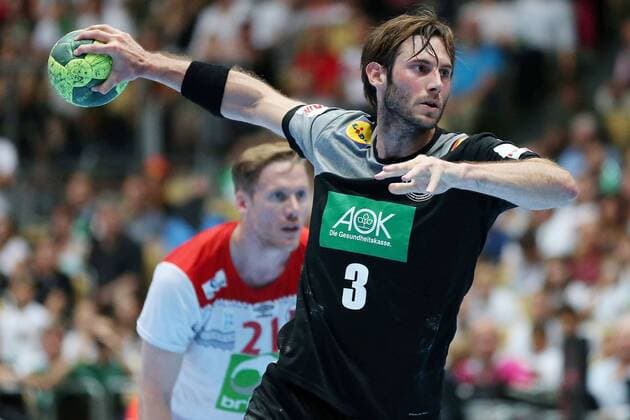Uwe Gensheimer GER during the Laenderspiel of Handball men between Germany and Norway on 06 06 18 in the Olympiahalle Muenchen Test match handball men Germany Norway Muenchen Copyright: xEIBNER MarcelxEngelbrechtx EP_MET
