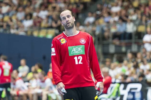 GER Handball Bundesliga Men Germany vs Norway 06 06 2018 Olympiahalle Muenchen GER Handball World Cup Germany vs Norway disappointed in the picture Silvio Heinevetter Germany 12 nordphotox xStraubmeier nph00004