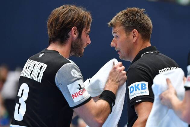 Christian PROKOP National coach GER with Uwe GENSHEIMER GER Handball Laenderpiel der Maenner Germany GER Norway NOR 25 30 am 06 06 2018 Olympiahalle in Muenchen