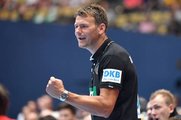 Christian PROKOP National coach Trainer GER Gestural clenching his fist Single image single image half figure half figure handball Laenderpiel der Maenner Germany GER Norway NOR 25 30 am 06 06 2018 Olympiahalle in Muenchen