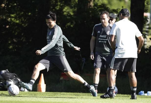 June 6 2018 EUM20180606DEP23 JPG COPENHAGEN Denmark Soccer Soccer Mexican Selection Training of the Mexican National Team at the Sports Complex of the Brondby Stadium this June 6, 2018 prior to the match to be played against its similar from Denmark this Saturday Photo Agency THE UNIVERSAL Luis Cortes MAR Latin News June 6 2018  - ZUMAu78_ 20180606_zaf_u78_554 Copyright: xLuisxCortesx