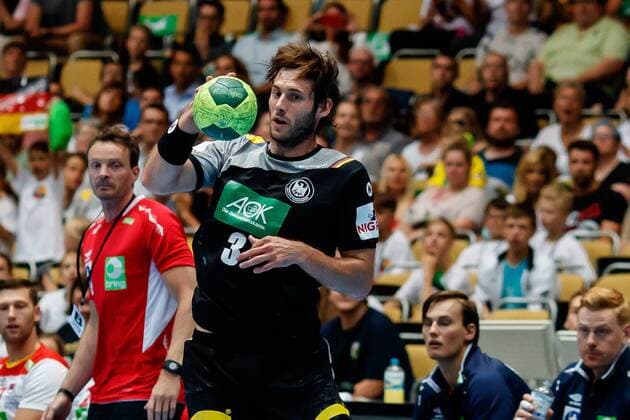 Muenchen Germany 06 06 2018 Handball Laender match of the men Germany Norway Uwe Gensheimer GER in action DeFodi507