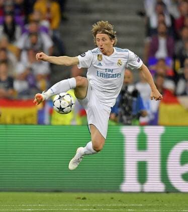 26 05 2018 Football UEFA Champions League Final 2018 Real Madrid FC Liverpool at the Olympic Stadium Kiev Ukraine Luka Modric Real Madrid at the ball