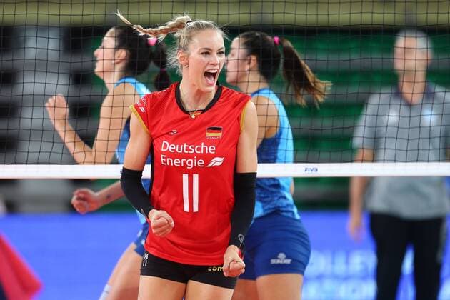 Volleyball, Damen Nations League, Argentinien - Deutschland 2018.06.07 Bydgoszcz Siatkarska Liga Narodow 2018 Argentyna - Niemcy N z Louisa Lippmann Foto Piotr Matusewicz PressFocus 2018.06.07 Bydgoszcz FIVB Volleyball Nations League Argentina - Germany Louisa Lippmann Credit: Piotr Matusewicz PressFocus NEWSPIX.PL --- Newspix.pl  20180607_PF_PM022