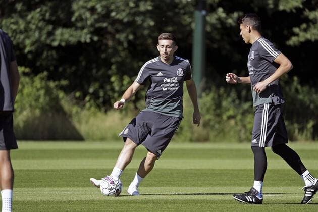June 7, 2018 - EUM20180607DEP05.JPG.COPENHAGUE, Dinamarca. SoccerFutbol-Seleccion Mexicana.- Hector Herrera durante la sesion de entrenamiento de la Seleccion Mexicana, este 7 de junio de 2018, de cara al partido contra Dinamarca este sabado. Foto: Agencia EL UNIVERSALLuis CortesEELG Latin News: June 7, 2018  - ZUMAu78_ 20180607_zaf_u78_521 Copyright: xElxUniversalx
